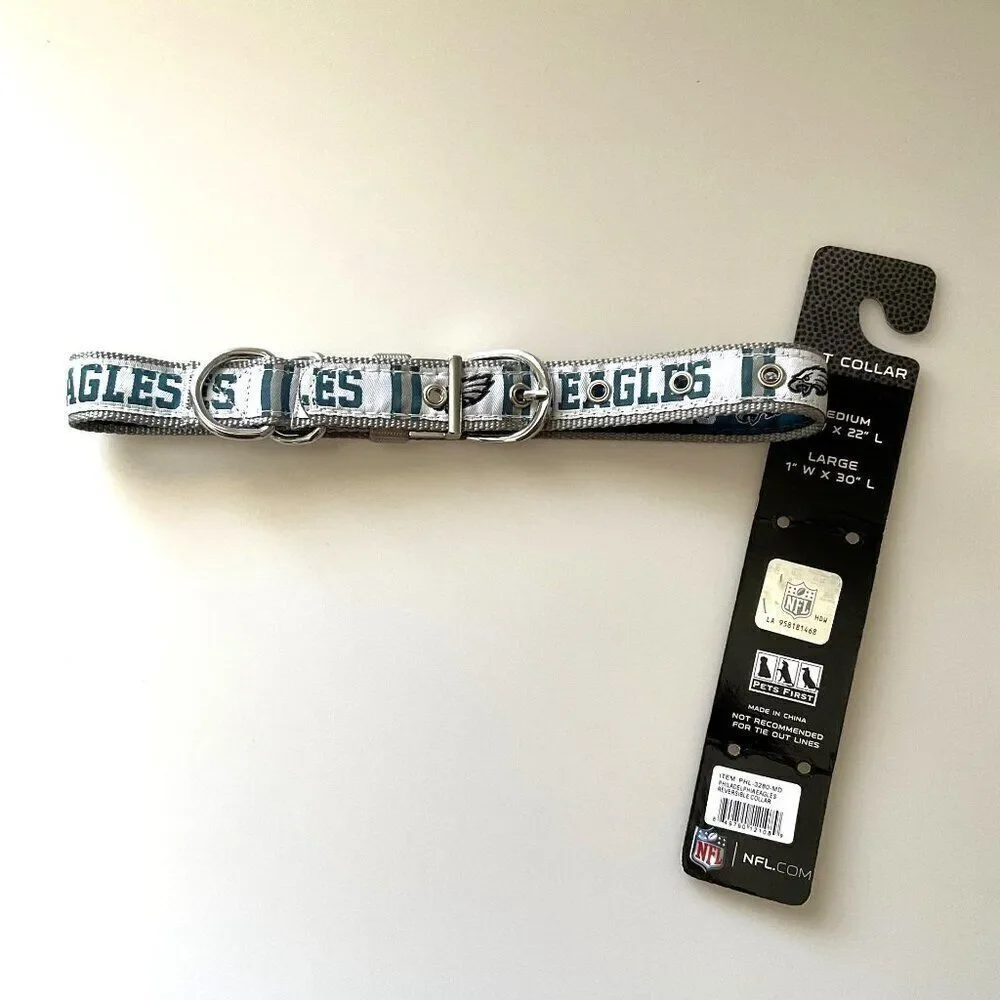 PHILADELPHIA EAGLES NFL REVERSIBLE PET COLLAR